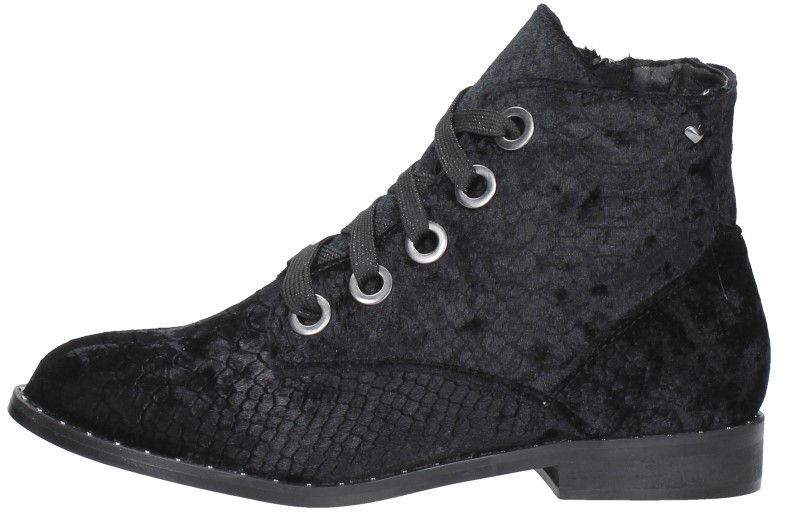 Veterschoenen Hoog zwart