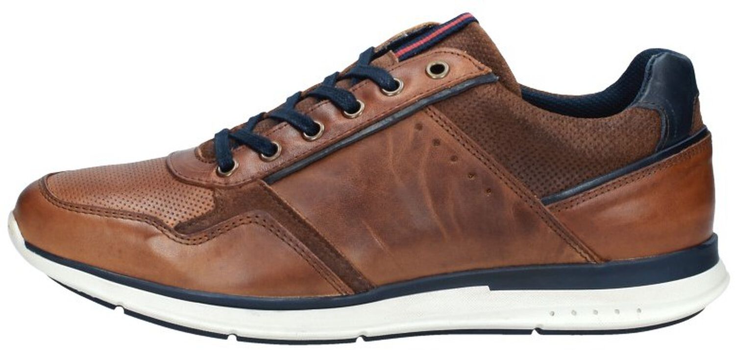 Heren sneakers cognac