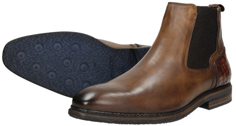 Heren chelsea boots cognac