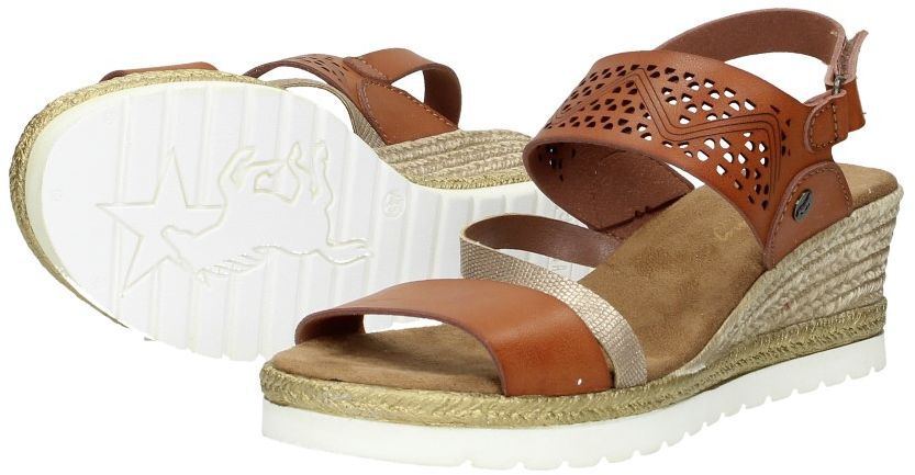 Dames sandalen cognac