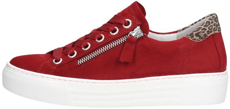 Dames veterschoenen rood