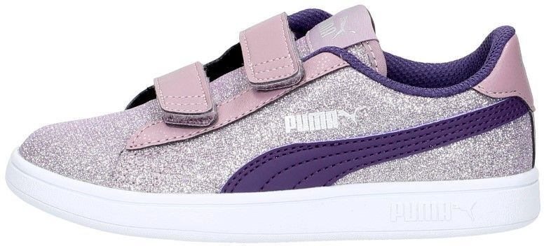 Puma sport-en speelschoenen grijs Meisjes ( - puma smash V2 Glitz367378-30  / 367380-30) - Junior Steps
