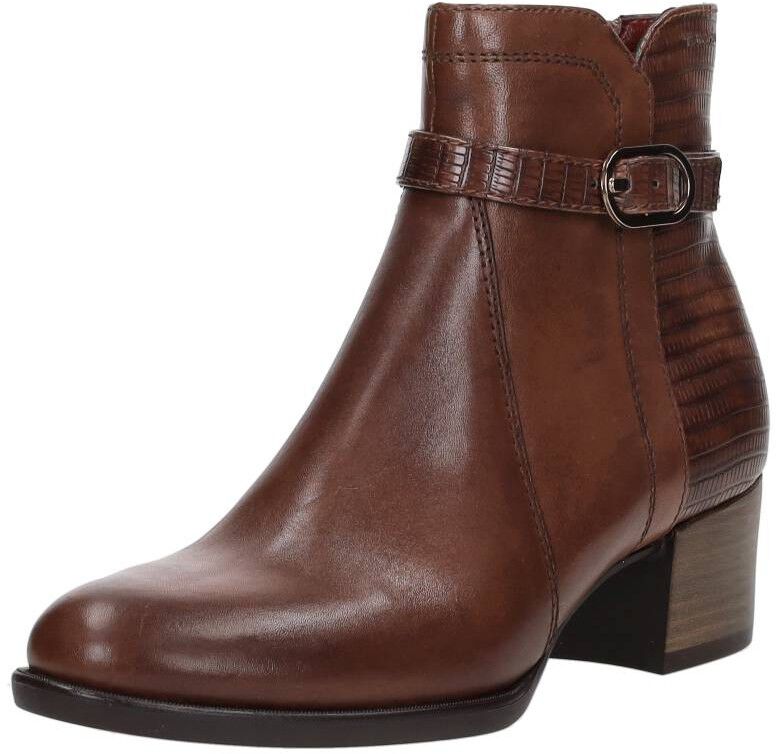 Tamaris - Enkellaarsjes voor dames - Cognac - Nelson.nl