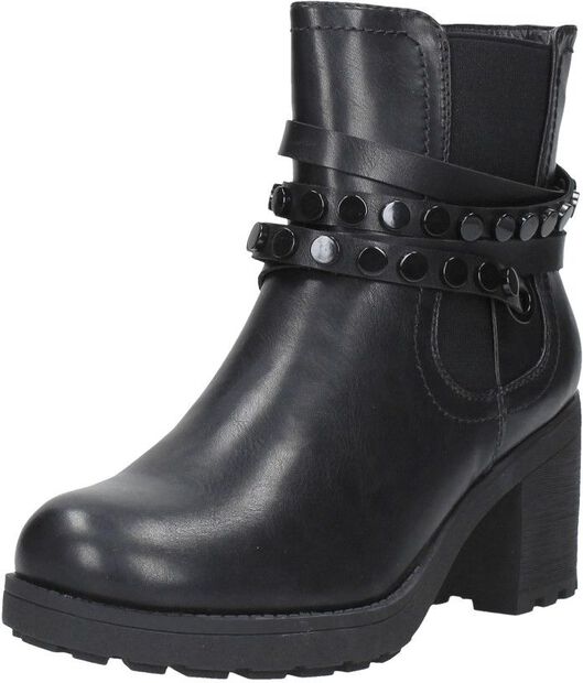 Enkellaarsjes Hak zwart