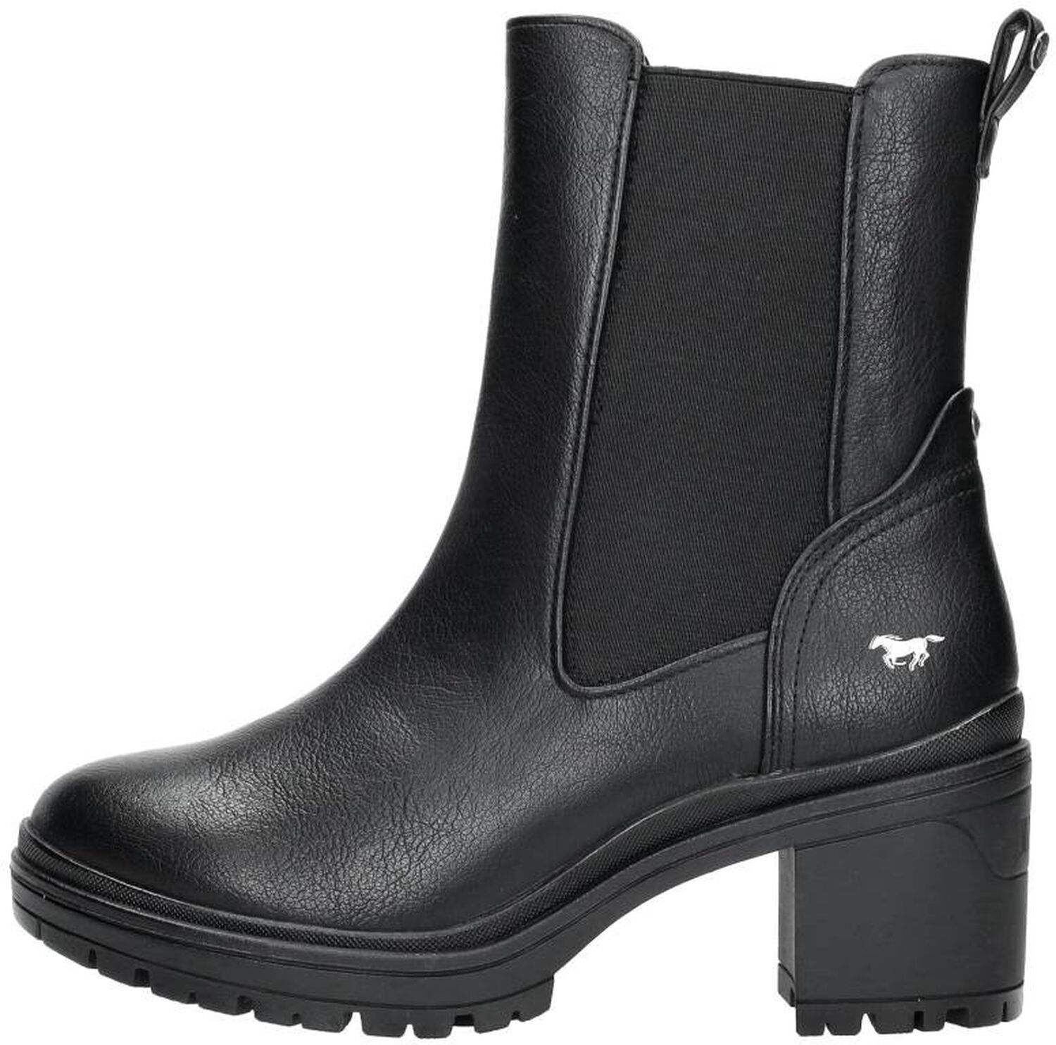 Mustang - Enkellaarsjes Plat gebroken wit | Schuurman Schoenen