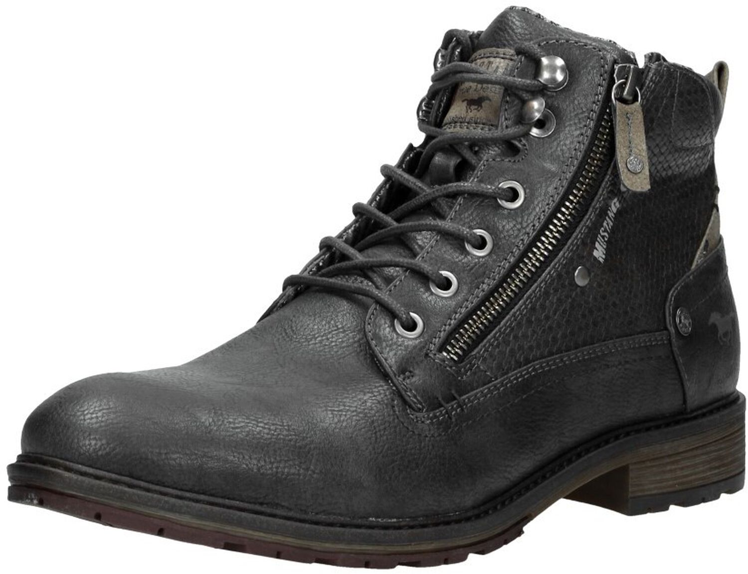 Mustang Shoes Sneakers met rits vrijetijdsschoen lage schoen veterschoen