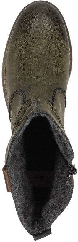 Rieker 96884-54 Enkellaarsjes Groen