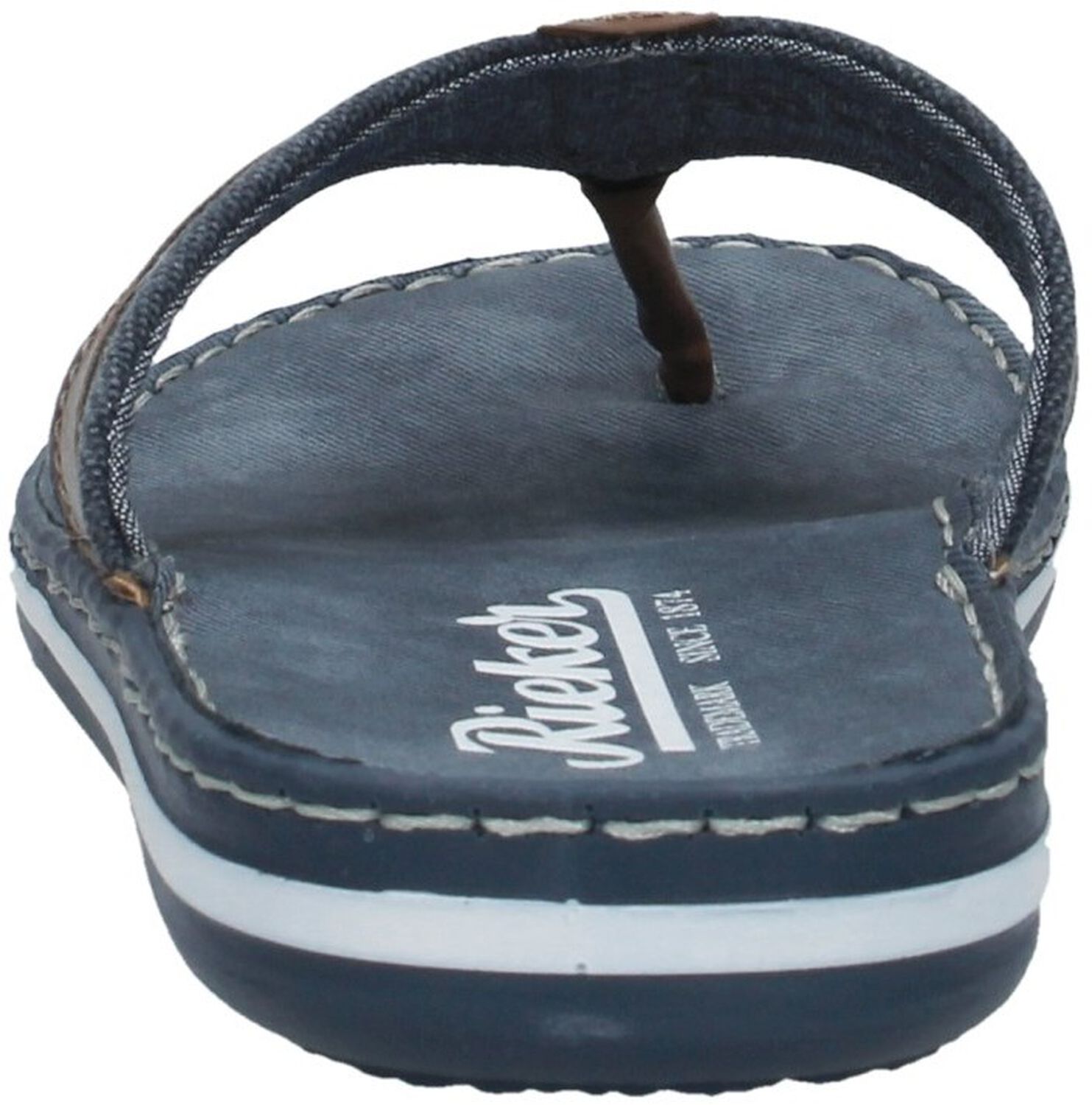 Rieker heren 25199 slippers, Blauw denim jeans 14, 45 EU : Rieker