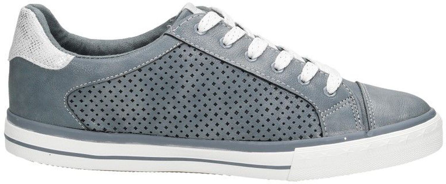 MUSTANG Dames sneakers veterschoenen, wit roze, 37 EU