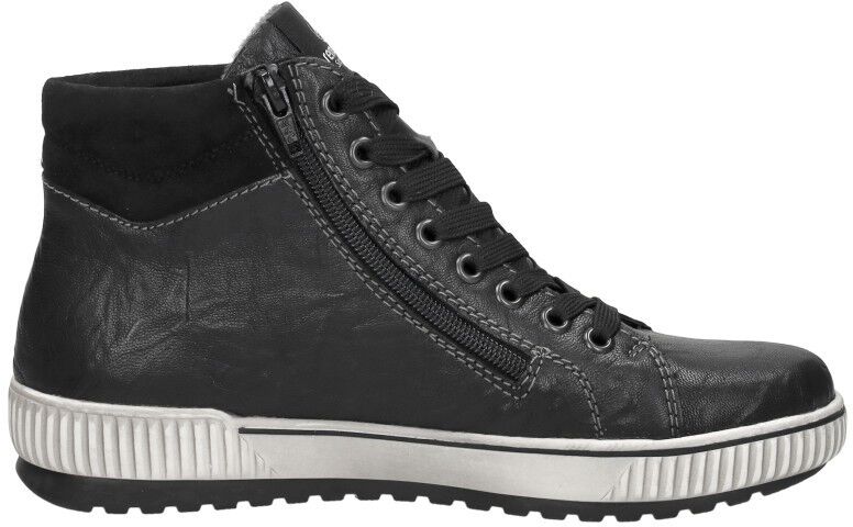 Veterschoenen Hoog zwart