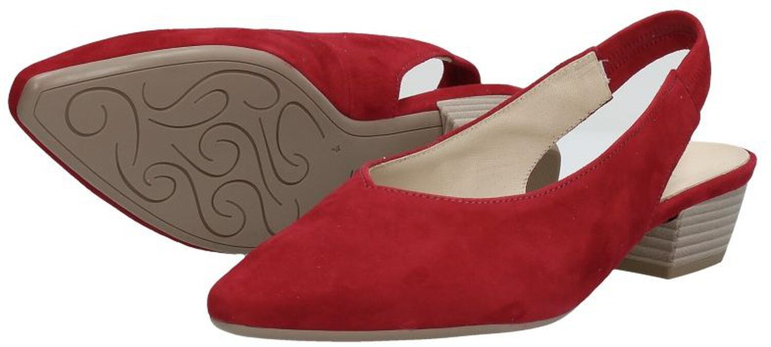 Gabor - Dames slingback pumps rood | Schuurman Schoenen