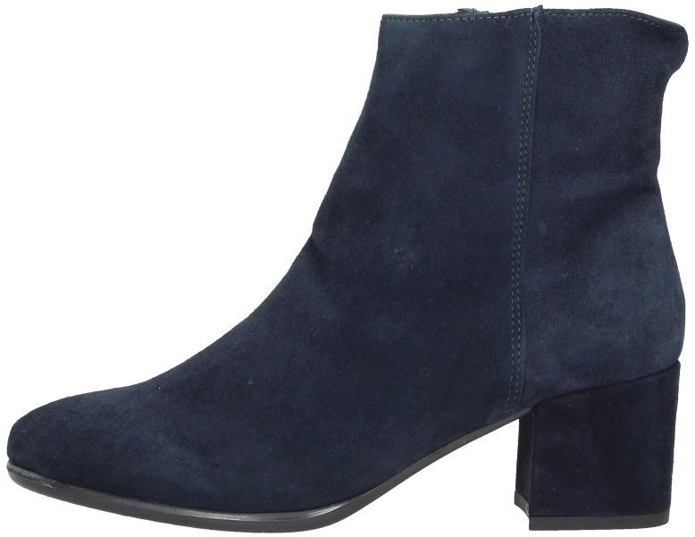 CuteFlats Enkellaarsjes voor dames met ronde kant, dikke hak en ritssluiting aan de zijkant, geel, 42 EU