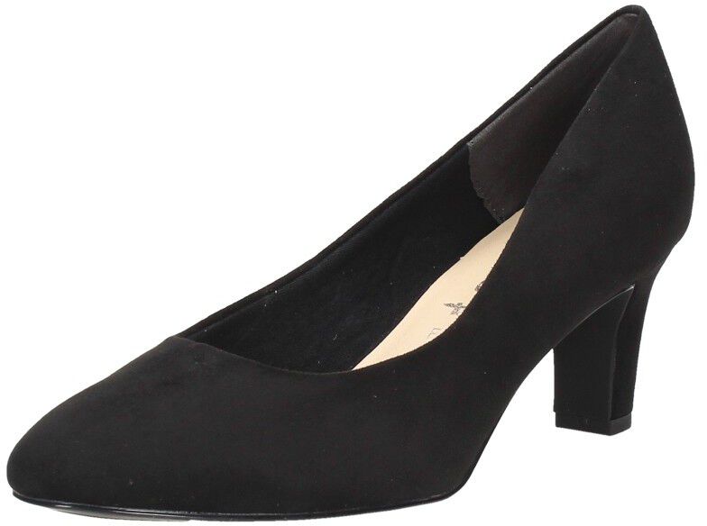 DREAM PAIRS Dames Oppointed-Lacey puntige teen enkelband hoge hak stiletto pumps trouwjurk schoenen, Zwart-pu, 39.5 EU