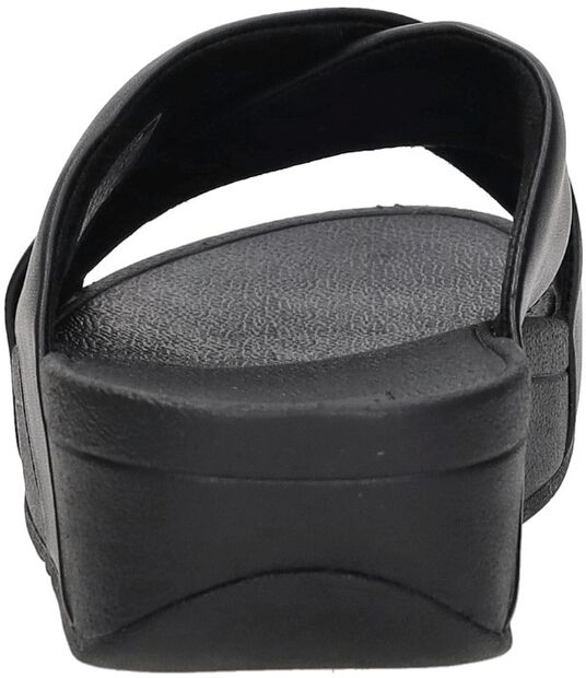 Lulu Leather Cross Slides - large