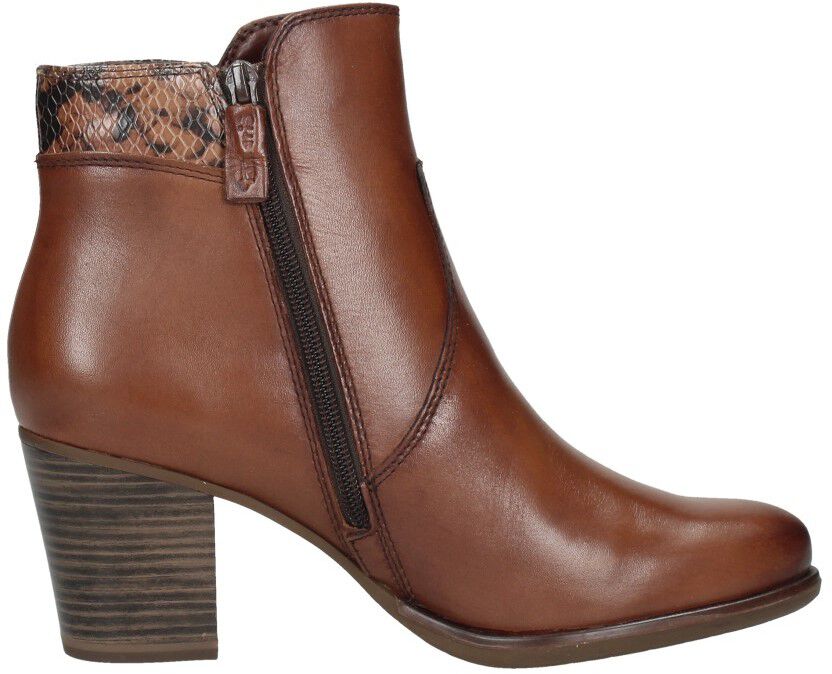 Dames enkellaarsjes cognac