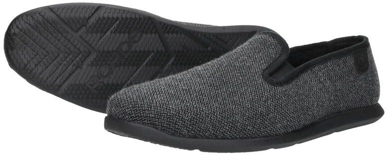 ULTRAIDEAS Heren Pluche Winter Warme Pantoffels met Wol-achtige Voering, Comfortabele Memory Foam Pantoffels Non-Slip Rubberen Zool Binnen Buiten, Donkergrijs,40/41 EU