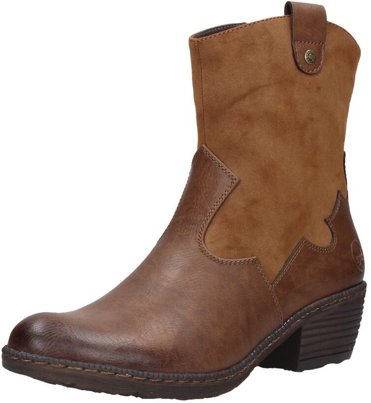 Enkellaarsjes Hak cognac