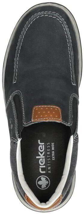 Rieker men slip-on shoe blue 17360-15
