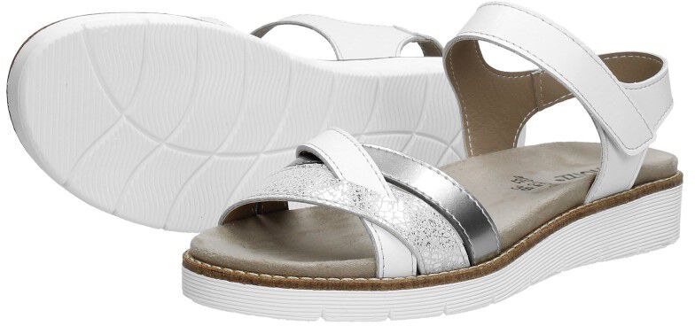 Comfortabele dames sandalen wit