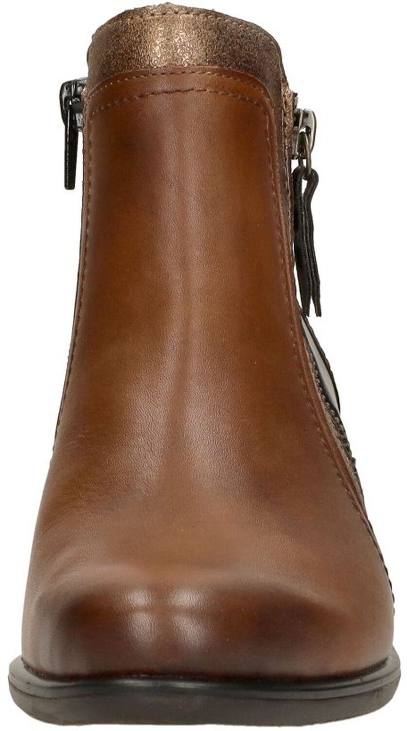 Remonte Zwarte gesloten booties voor dames Black Dames