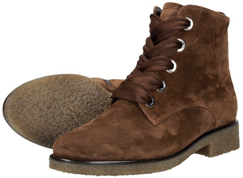 Dames veterschoenen cognac
