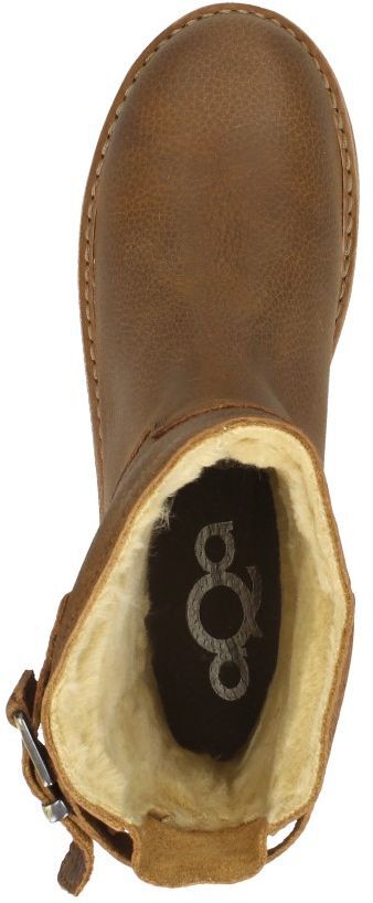 Dames enkellaarsjes cognac