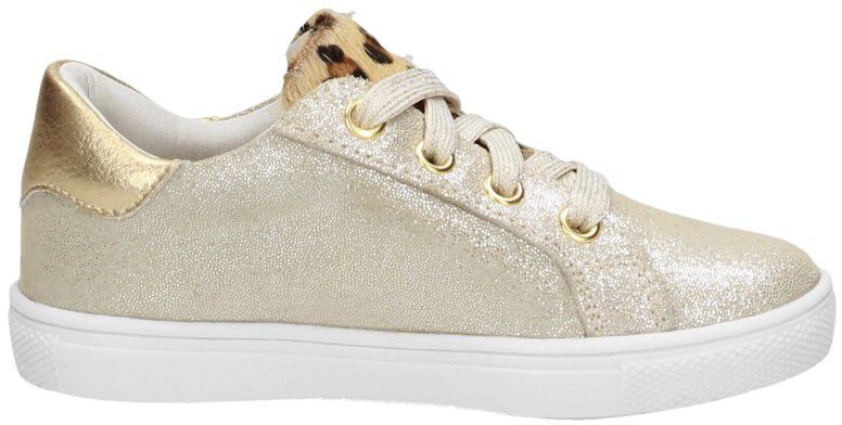 Meisjes veterschoenen beige