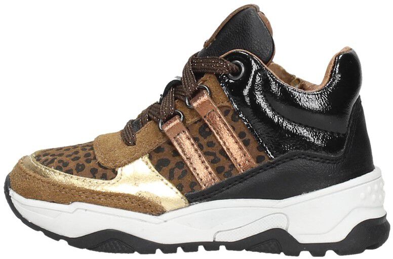 Veterschoen hoog cognac