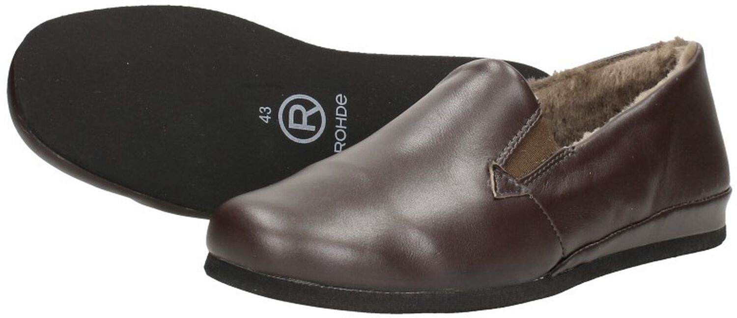 Comfort Pantoffels Heren Rohde Heren Pantoffels Leren