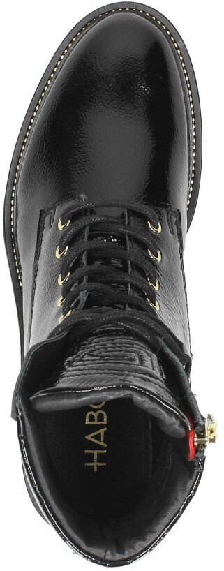 Dames veterschoenen zwartlak