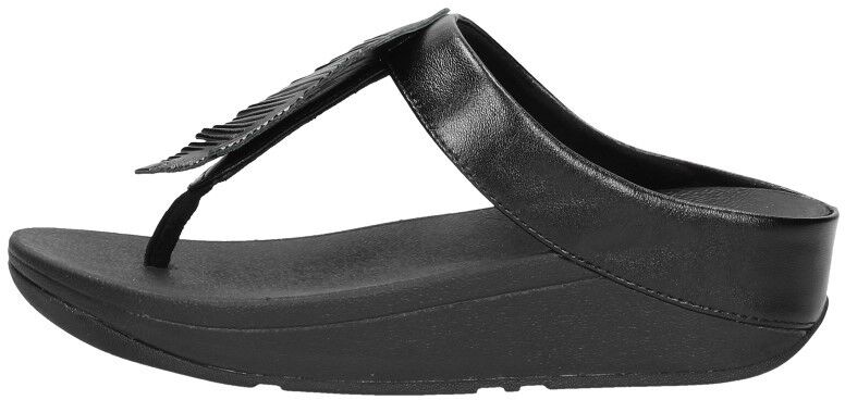 Fino Feather Toe-Post Sandals zwart