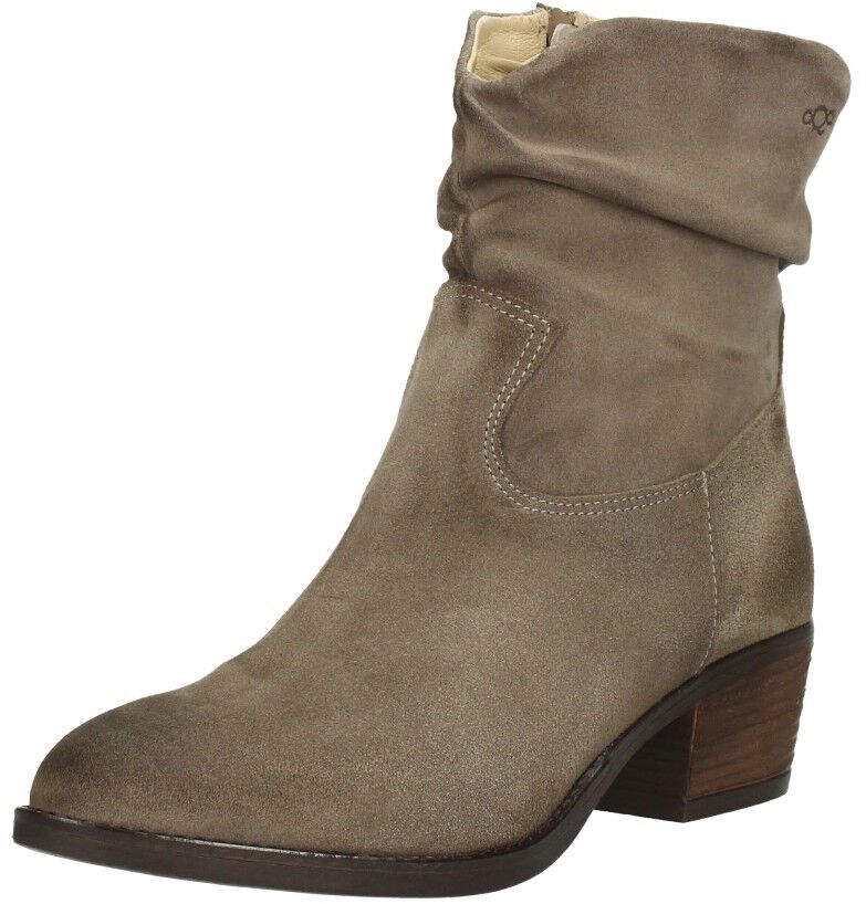 Enkellaarsjes Hak beige
