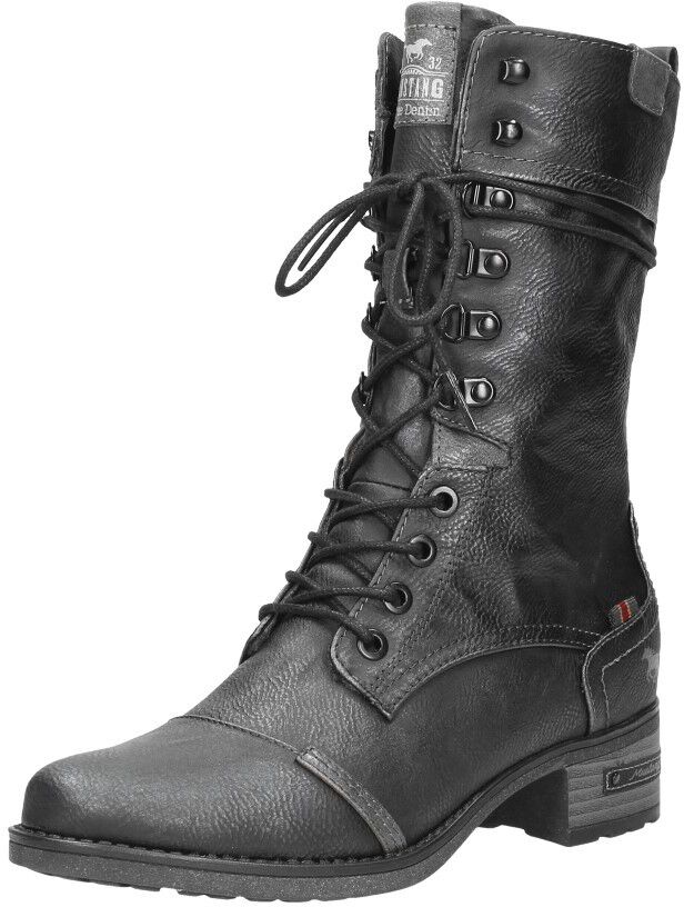 Dames veterschoenen donkergrijs