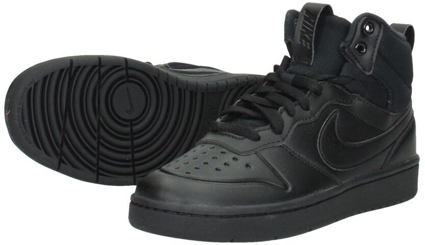 nike court borough mid 2 black