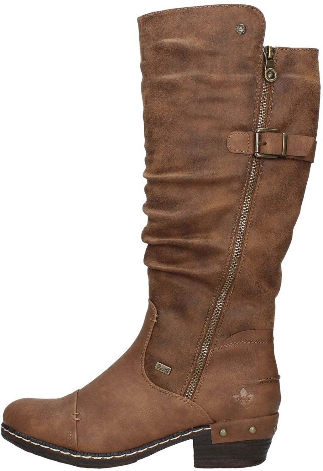 Rieker - Dames kuitlaarzen grijs | Schuurman Schoenen