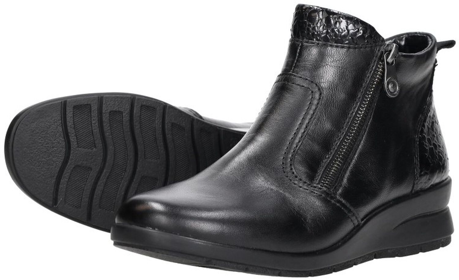 Rieker DAMES Enkellaarzen Z6620, Vrouwen Enkellaarsjes,verwisselbaar voetbed ,laarzen,halve laarzen,laars,gevoerd,winterlaarzen,rood (rot / 33),37 EU / 4 UK