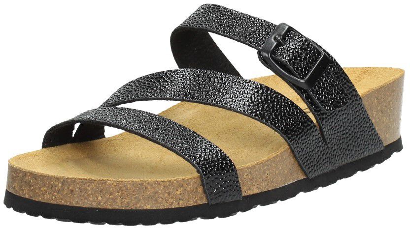 Dames slippers zwartlak