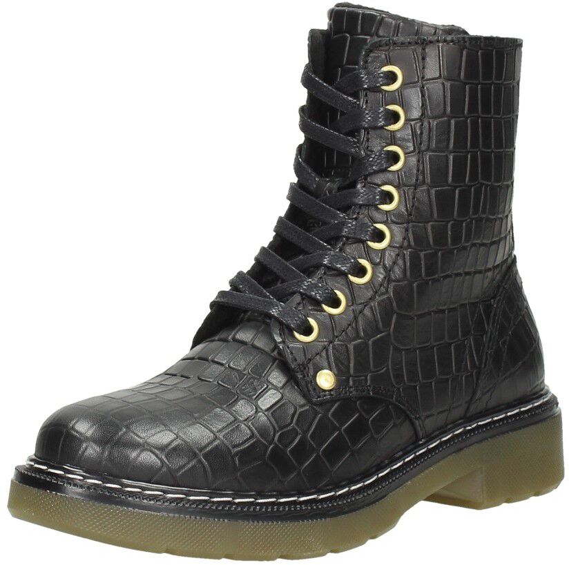 Meisjes veterboots zwart
