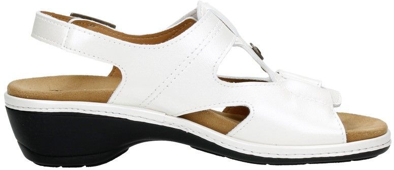 Comfortabele dames sandalen wit