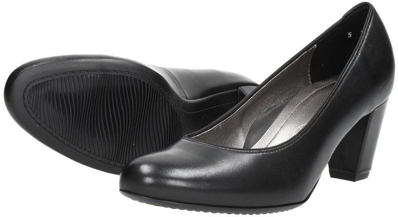 Comfortabele zwarte pumps met hak | Silhouette