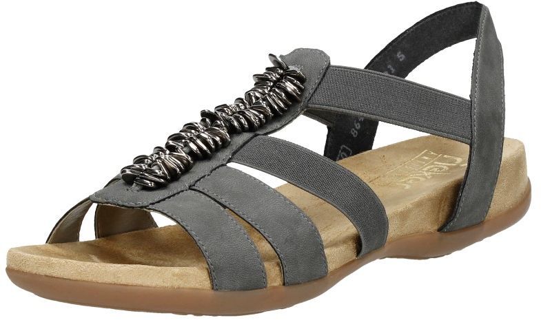 Dames sandalen donkergrijs