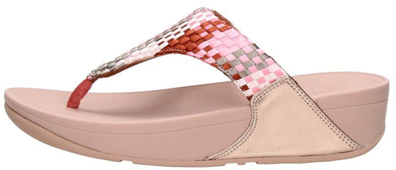 Lulu Silky Weave Toe-Post Sandals roze