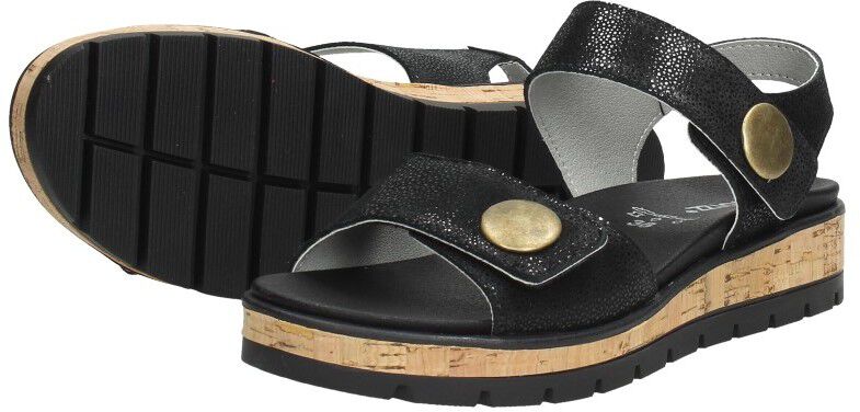 Comfortabele dames sandalen zwart
