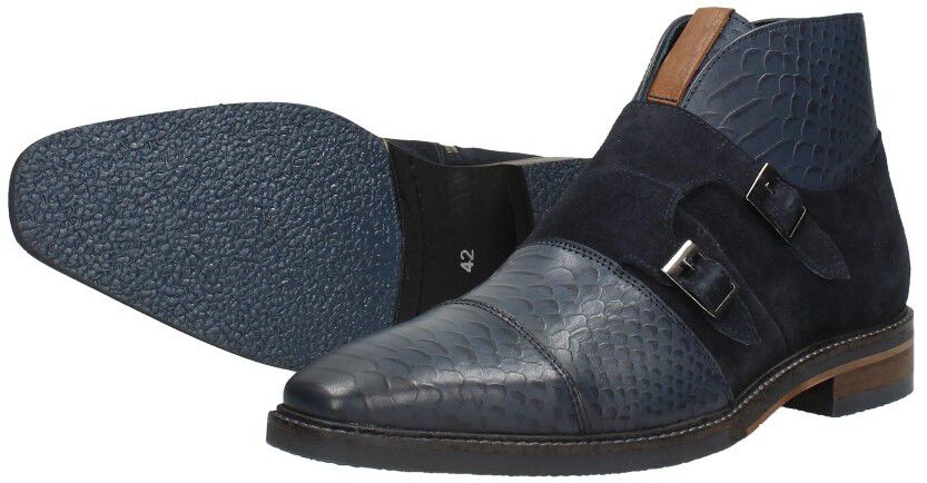Heren gespschoenen blauw
