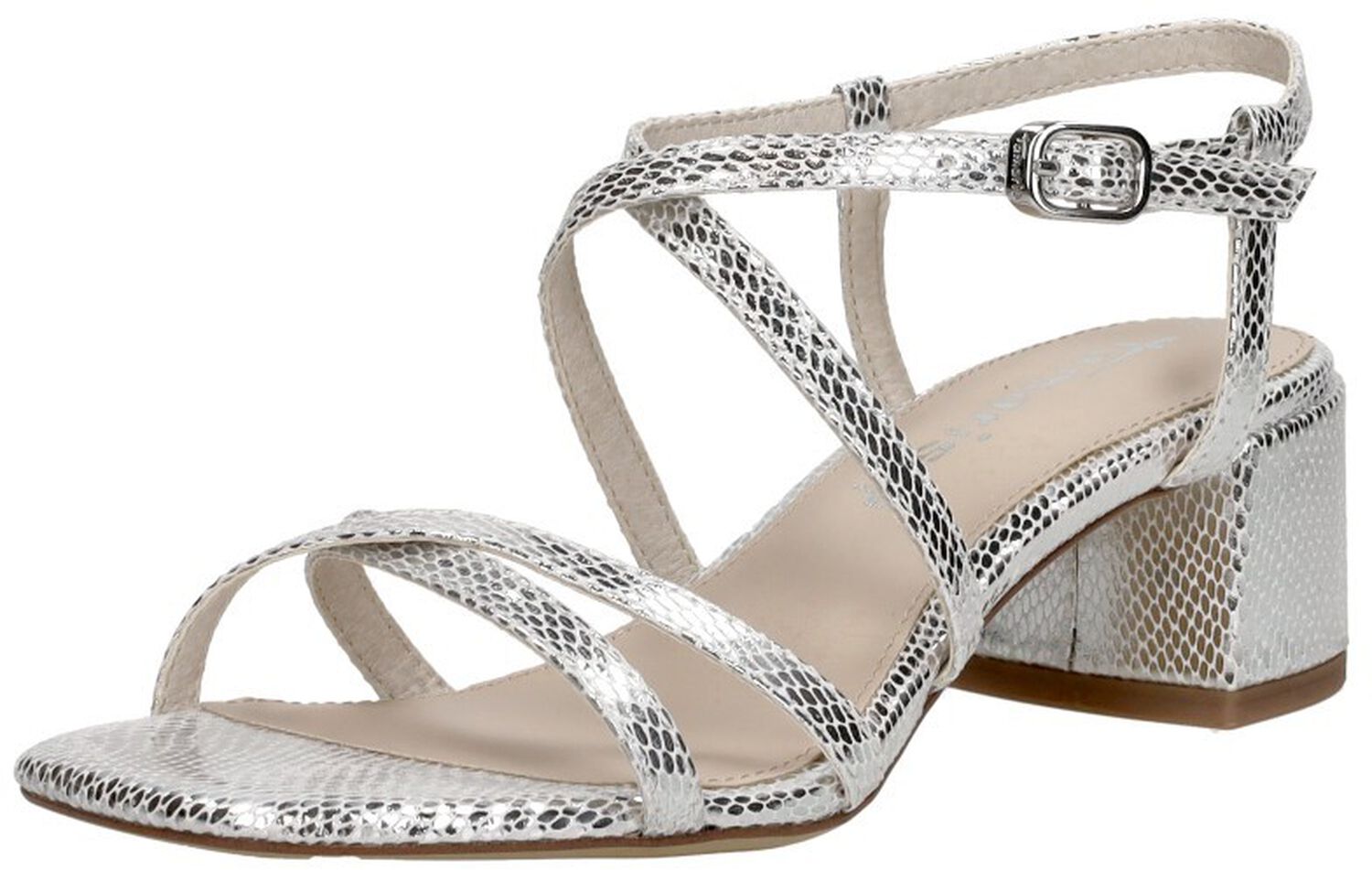 Zilveren sandalen met hak voor dames kopen | Peek & Cloppenburg