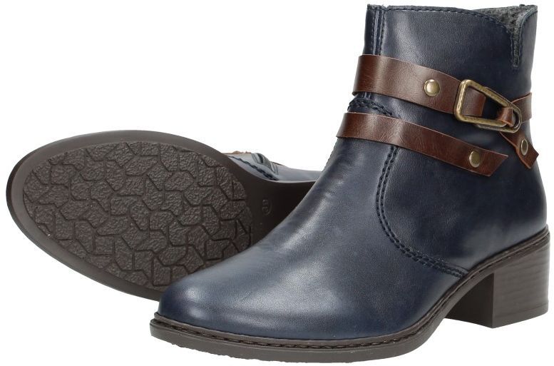 Dames enkellaarsjes blauw