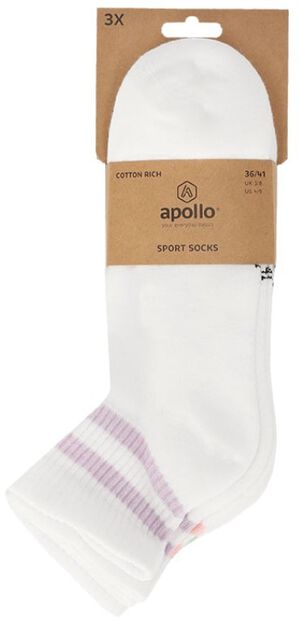 Fashion Quarter Sportsocks 3 pack - large