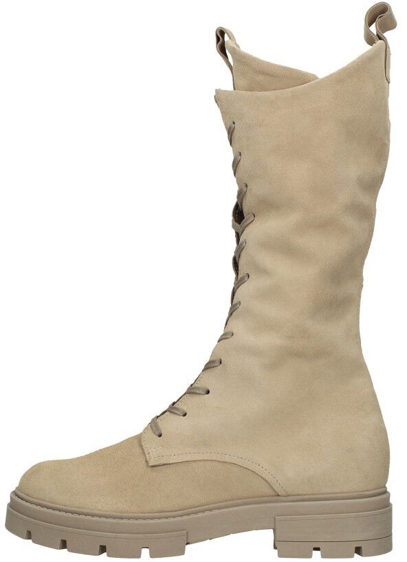 Veterschoenen Hoog beige