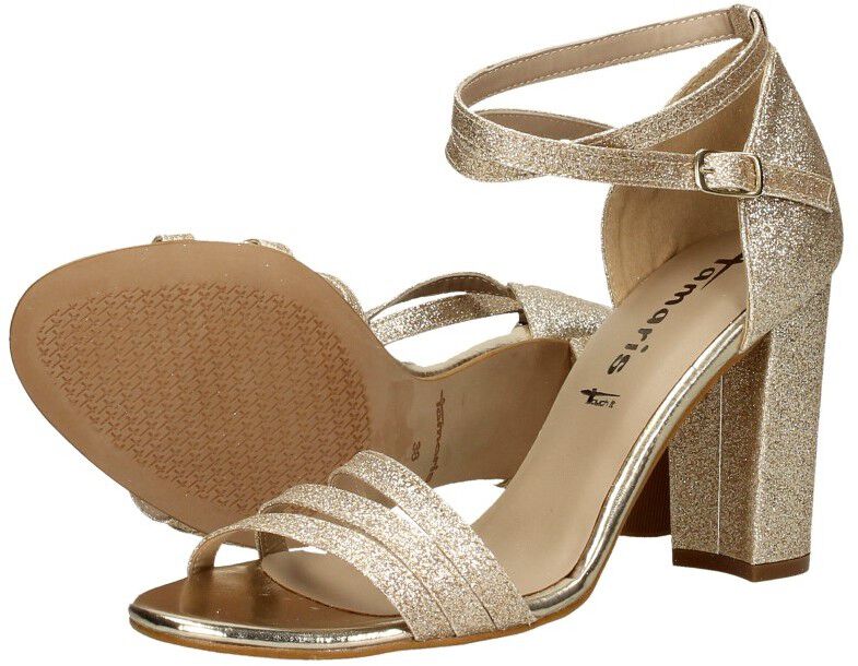 Sandalen Hak goudkleur