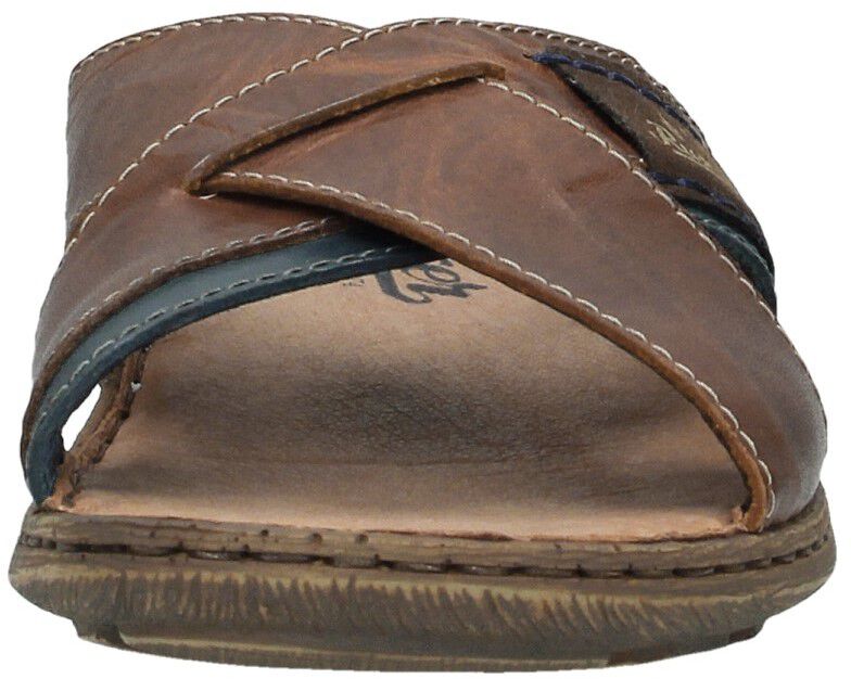 Rieker Sandalen 26061 in het Bruin voor heren badslippers en teenslippers voor Leren sandalen Heren Schoenen voor voor Sandalen 